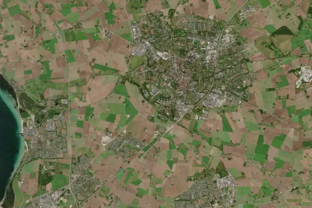 satellitbild över lund